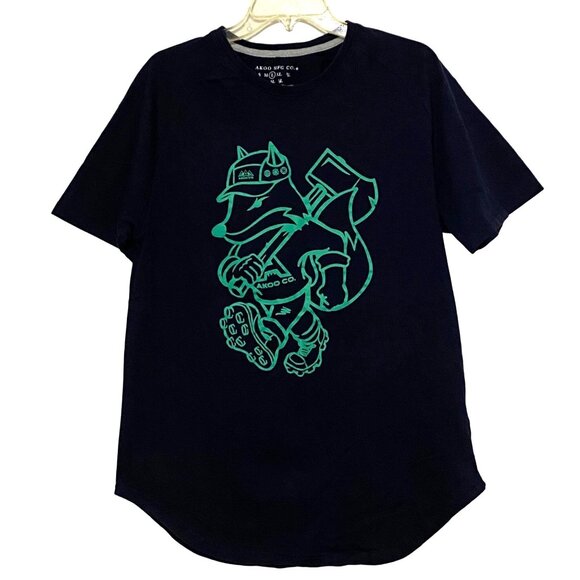 Akoo Lumberjack Fox T-Shirt L Blue - Picture 2 of 4